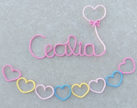 Porta de maternidade Cecília em tricotin